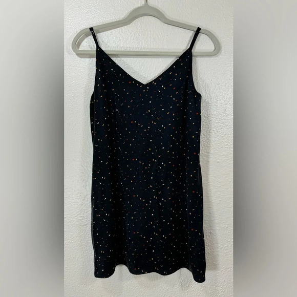 Rails Brianna 100% Silk Slip Dress in Black Confetti Women’s XS Classy Summer - Picture 14 of 14